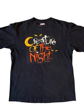 Vintage 90s Single Stitch Tshirt Teejays Softee Short Sleeve L Black Graphics